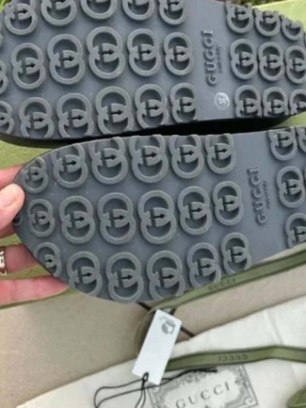 Gucci Black Slide Sandals - Picture 3 of 4
